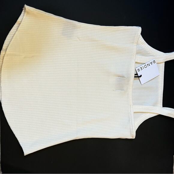 WSLY BANDIER Bleecker Ribbed straight neck Camo small Bone - Picture 4 of 7